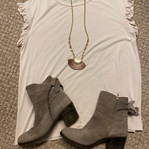 Ugg Fraise Whipstitch Suede Ankle Boots